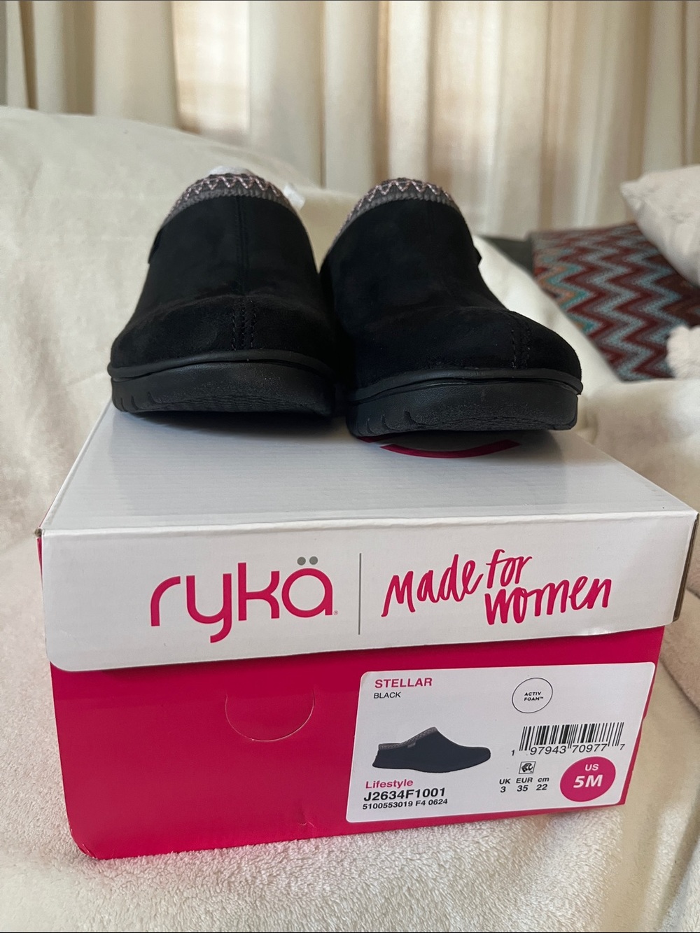 Ryka Stellar Women's Black Slip-On Sneakers